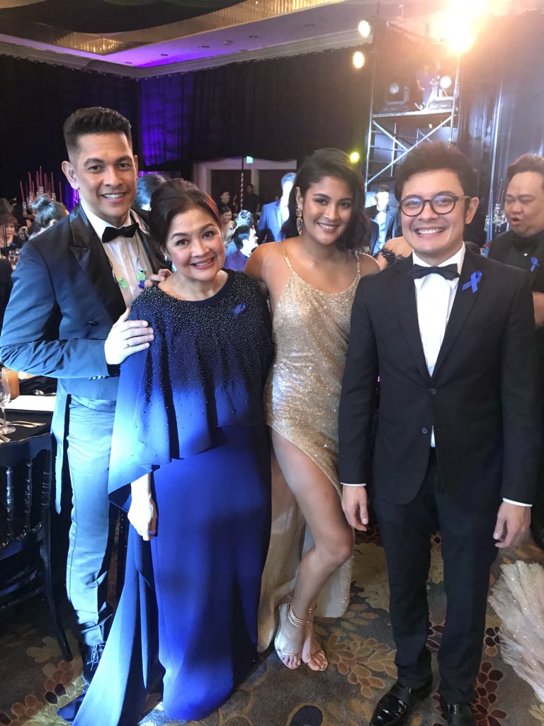 AngeliPV's tweet photo. My lovely @KianaVee with Papa @GaryValenciano1 and Kuya @paolovalenciano and @marknicdao12 #ABSCBNBaII2018 https://t.co/kd5GuyK6rD