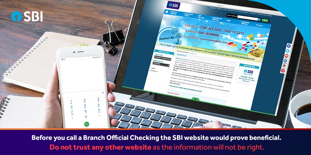 TheOfficialSBI's tweet photo. Do not rely on the content that appears on search results and other websites. Trust SBI’s official website for any contact details that you may require. Visit https://t.co/cLuK2q0oyw to locate your branch details.
#SBI #StateBankofIndia #SafetyTips #SecurityTips https://t.co/5i3r64ZqtP