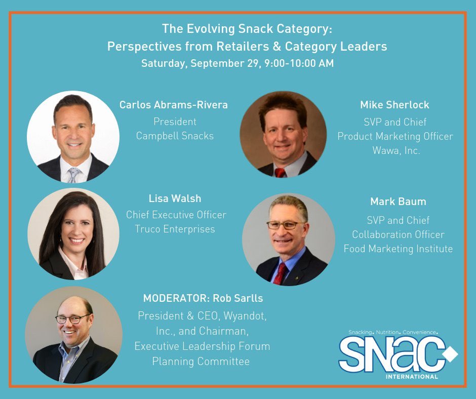 SNACintl's tweet photo. Great insights this morning from snack producers and retailers on how they can work together to innovate and satisfy future consumers #ELF18 https://t.co/GPMnOLyny1
