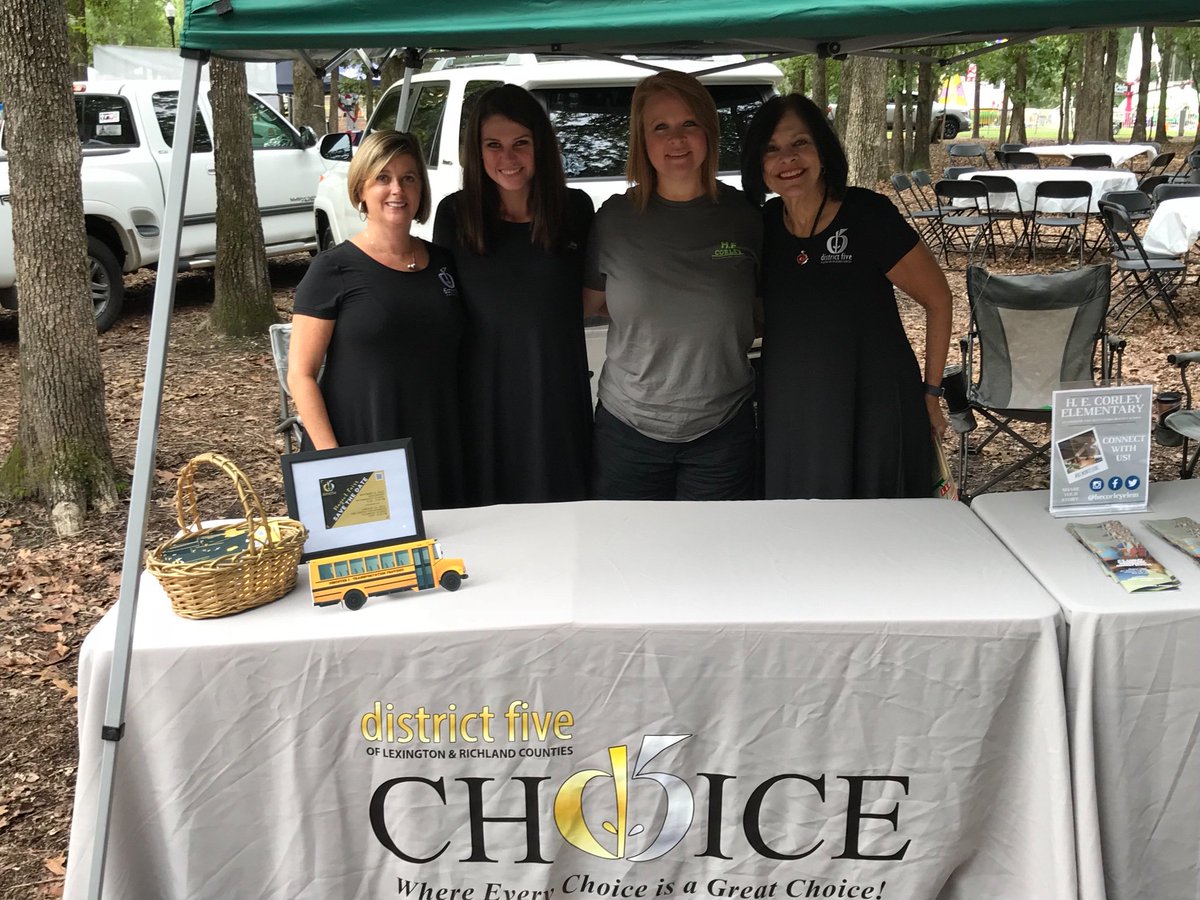 LexRich5Schools's tweet photo. We’re at the Irmo #OkraStrut! Come see us today at Booth 135 to learn more about #LexRich5Schools #magnetprograms! #Pridein5 https://t.co/RITwFJNUP2