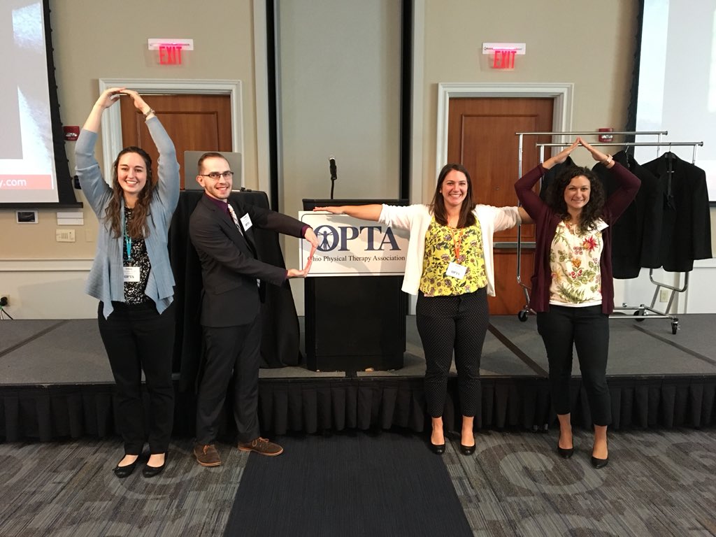 An OU PT alum, a student, and two residents walk into a conference... @ohiopta #ChoosePT #OPTALDC2018 #BetterTogether <a href="/OhioU_PT/">OU Physical Therapy</a> <a href="/efish7/">emma</a> <a href="/DrTimRethorn/">Tim Rethorn</a> <a href="/ArianaJonesDPT/">Ariana Jones, DPT</a>