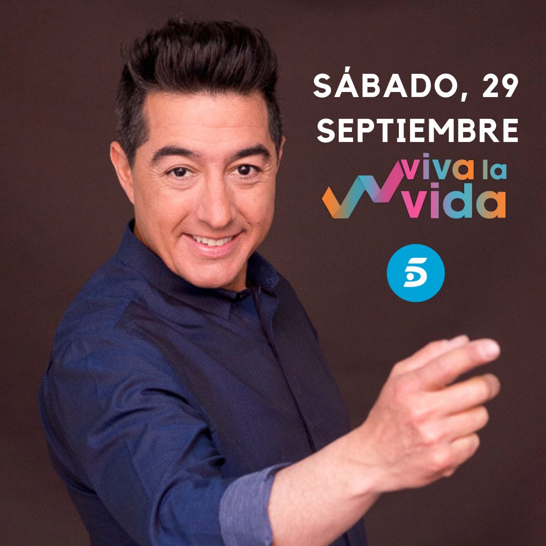 JuanValderramaC's tweet photo. Sobre las 18 h, echaré un ratito con Toñi Moreno en @VivaLaVidaT5 y, como siempre, música en riguroso directo. Nada de playback.
@telecincoes #sinplayback #directo #television https://t.co/shxC4dQHOR
