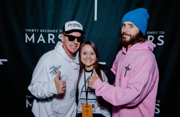 amanda_30stm's tweet photo. Thanks @adventure and @30SECONDSTOMARS for once again realizing my dream! It was unforgetable! Thanks @JaredLeto and @ShannonLeto for being part of who I am. You’re the best! Love u! #MonolithTour #LatinAmerica #MarsInBrazil #SãoPaulo https://t.co/PUpL6VoQoo