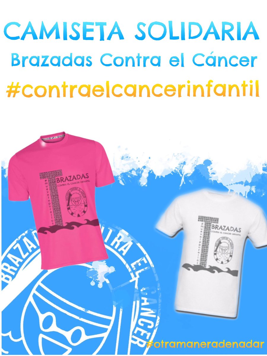 Os presentamos camisetas solidarias con las que podrás aportar tu #brazadasolidaria #contraelcancer . 
El100% irá destinado investigación contra el cáncer infantil y a ayudar c/trata.onc a las familias. Chico:
wimewear.com/product/camise…   Chica:
wimewear.com/product/camise…
Gracias 😘😘
