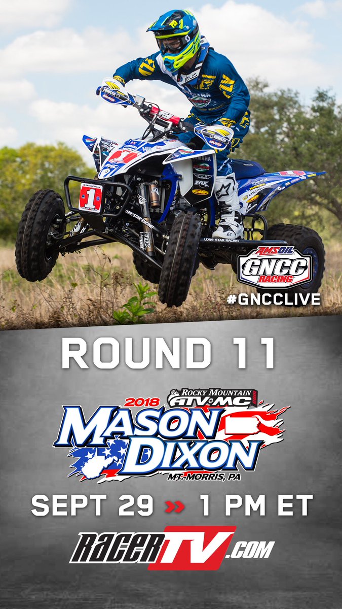 WFR_Racing's tweet photo. π¨ It is RACE DAY π¨ The WFR team is back at it today at the Mason Dixon GNCC in Mt. Morris, PA! Catch all of the @GNCCRacing action on @RacerTV at 1:00. #TourforFour #GNCCLIVE https://t.co/rH0uUMW6Vk