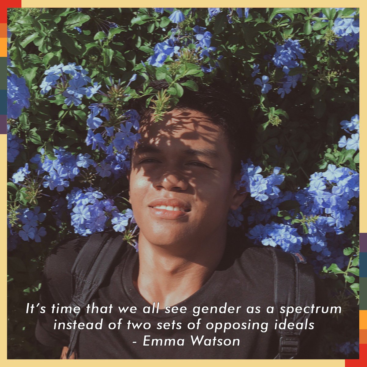 theSpectrumLGBT's tweet photo. Itβs time that we all see gender as a spectrum
instead of two sets of opposing ideals
- Emma Watson
#LGBT
#ICTForSocialChange
#YourDailyDoseofEnlightenment
#TheSpectrumLGBT
#XUSHSEtech https://t.co/ltswgCxNSk