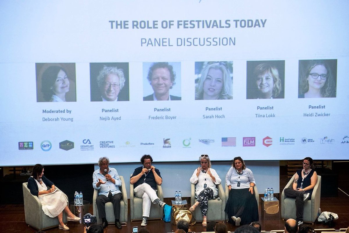 JCC_Tunisie's tweet photo. Dans le cadre de la 2ème session du @ElGounaFilm Festival en Egypte, Nejib Ayed, directeur général des #JCC, a participé à un panel international sur "le rôle des festivals aujourd'hui".
#JCC2018 #CarthagePro #GFF #GFF18 #Tunisia https://t.co/0Dn7ydV3mE