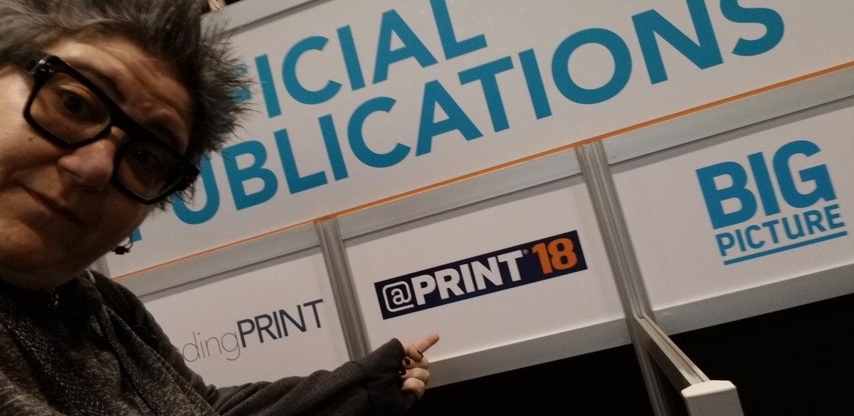 PrintMediaCentr's tweet photo. Make sure to pick up the new mag from @whattheythink at #print18... if you find my cover take a selfie with it and tag #Printerverse. I'll pick one and we will work out and awesome reward! Weeee!!! https://t.co/sjVHBcQ2Ij