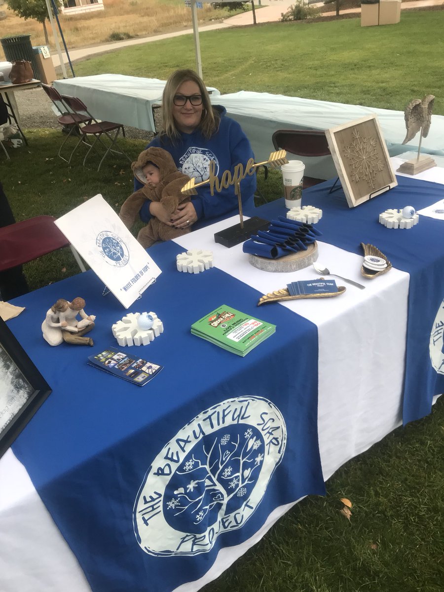 BeautifulScarCO's tweet photo. We’re here at the @nilmdtsremem Remembrance Walk resource pavilion!   Come say hi! #tbspofhope #tbspofremembrance https://t.co/2fQUDqLn8C