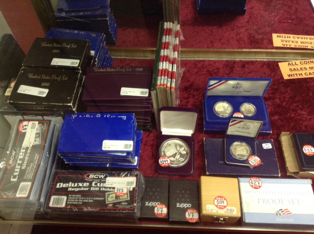 PawnUsaCBR's tweet image. Just put out a few more coins - will add a few more soon. Proof sets, 1972-1997 (not all years, but most) $9 each, take all for $7.50 each. We have 49 right now. Indian Head Pennies, Liberty &amp;amp; Buffalo Nickels, Silver Rounds, and more! #CoinCollectingIsFun #ProofSets