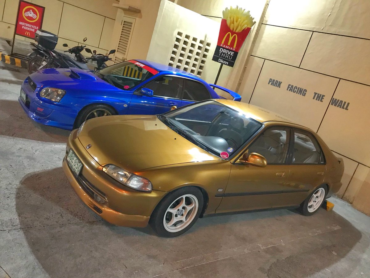 BodjEscasura's tweet photo. Old but 🏅 #jdmunderground #hondaciviceg #subaruimprezawrxsti #mcdonaldsph https://t.co/Qf81ixQQGE