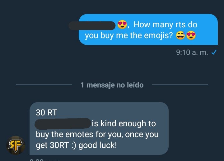 SamantaTF's tweet photo. Porfavor!!! 30 Rts para que @RoyalFlushGG_  me compré los emojis 😍😍 @DarkfightGT_ Devuelvo rts 😊 https://t.co/YwkJfYzllO