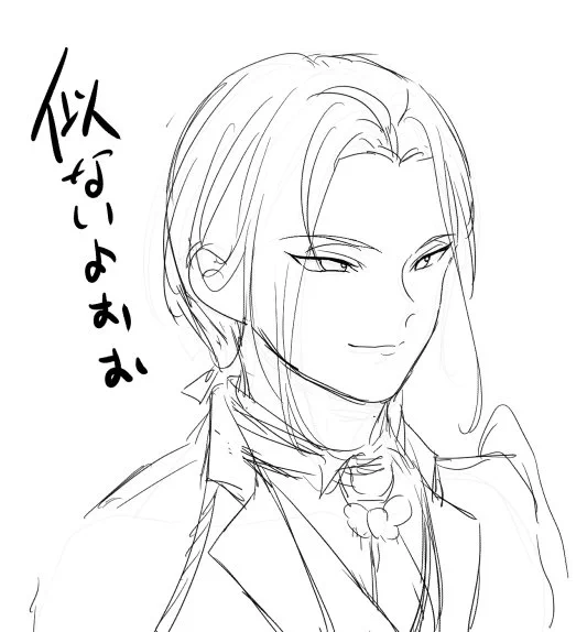 描き直し4回目で少し似てきた 