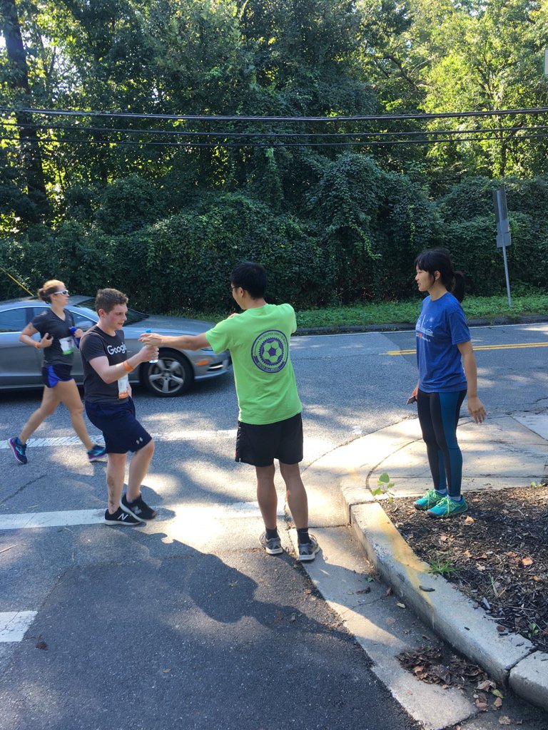 UMDLingRagnar's tweet photo. Michelle and Nick with the hydration hookup for Alex. 14 kills and counting. #RagnarDC #lingnar #lingnar2018 https://t.co/Syft55hNDB