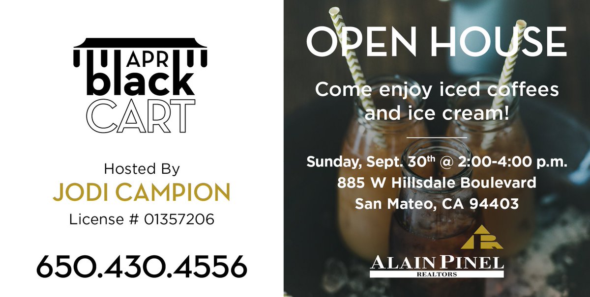JCampionHomes's tweet photo. Stop by for some iced coffee & ice cream on Sunday! ☕️🍦 #JCampionHomes
•
•
•
#CondoAlternative #coffeeandicecream #BayAreaRealEstate #sunfilled #views #home #sanmateo #bayarea #beyond #openfloorplan #openhousebayarea #openhouse #sanmateohomes https://t.co/ibNqYImqXS