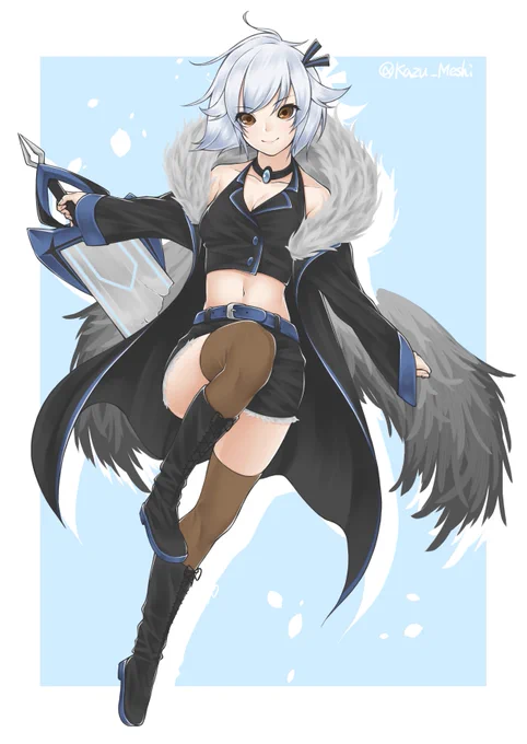 らいあさん()のとこのアイラさん描かせて頂きました! 