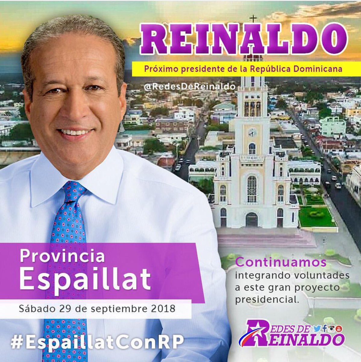 sinfalloreinald's tweet photo. Arrancó la ruta, en estos momentos estamos en Moca. #EspaillatConRP #SinFalloConReinaldo @Freddy_Montas @RedesdeReinaldo https://t.co/c7tCYjlE7H