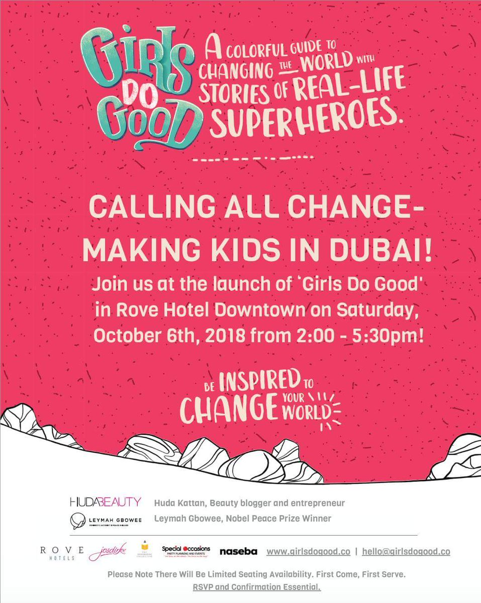 LBLifecoach's tweet photo. Just under one week to go until the launch of #girlsdogood here in #mydubai and I'm so excited to be part of such a fantastic event. Come along to @RoveHotels next Saturday and #BeInspired to #changeyourworld 
#girlpower #booksindubai #UAEREADS #lovebooks #changetheworld https://t.co/X4Fp1PZv7t