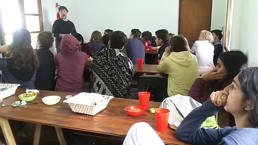 ivipromero's tweet photo. Final reflections and comments in the last morning together: this year we were congratulated on the relationships made in Pajaritos and our group dynamics. Having lunch soon #aelincol #aelslearning #Tandil https://t.co/ODrUCp644P