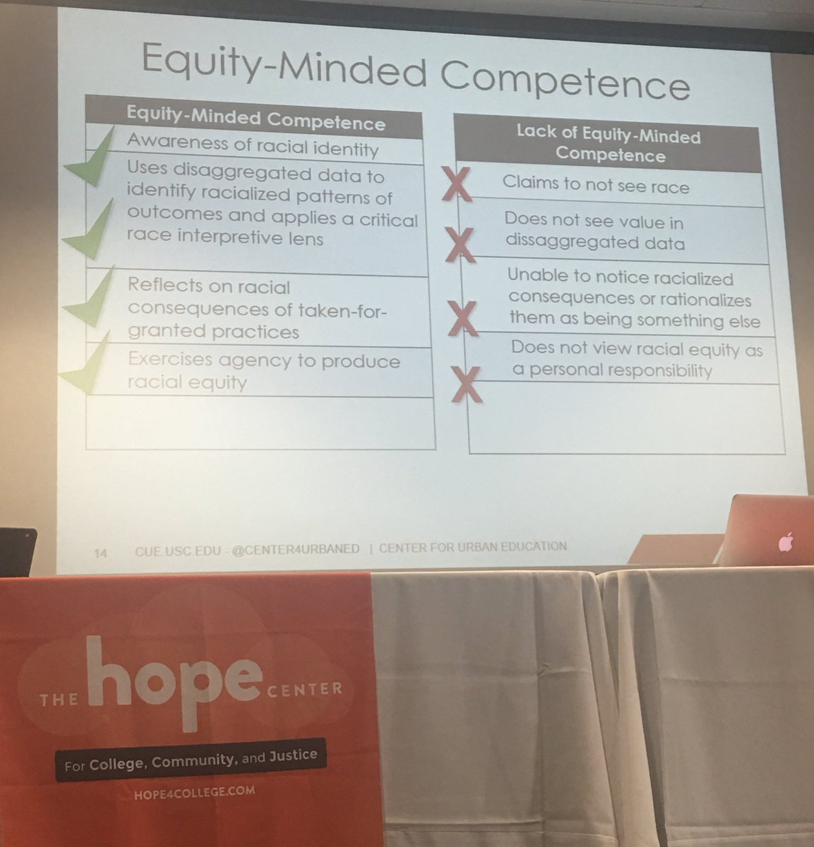 pachecosays's tweet photo. To be equity-minded, we must be critical of our work and accountable for process/result. 

For students of color to seek help, there is a cultural burden attached. How do we interface with that? #RealCollege https://t.co/n5JrkgYmEQ