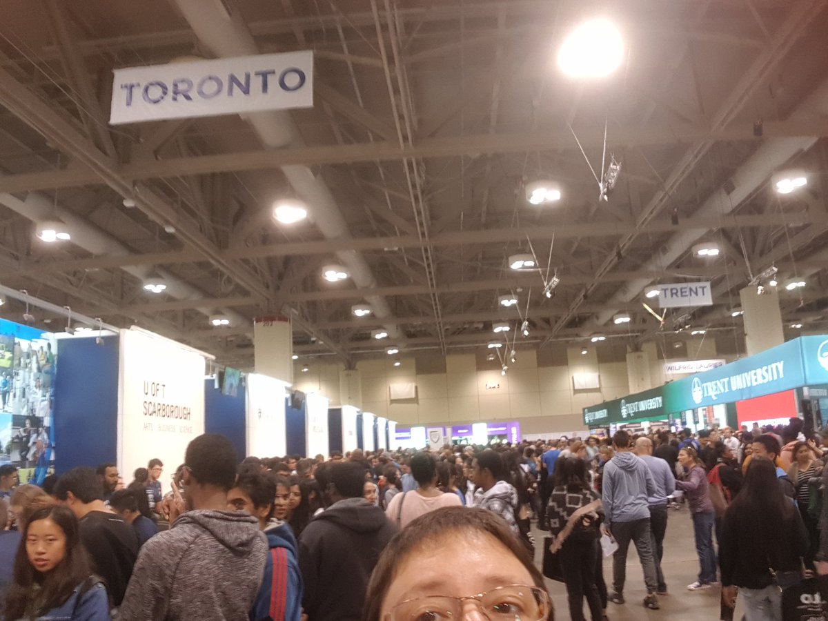 So much fun at #ouf2018 <a href="/utsc/">University of Toronto Scarborough</a>admissions @utsc @utscaacc  -still time tomorrow!
