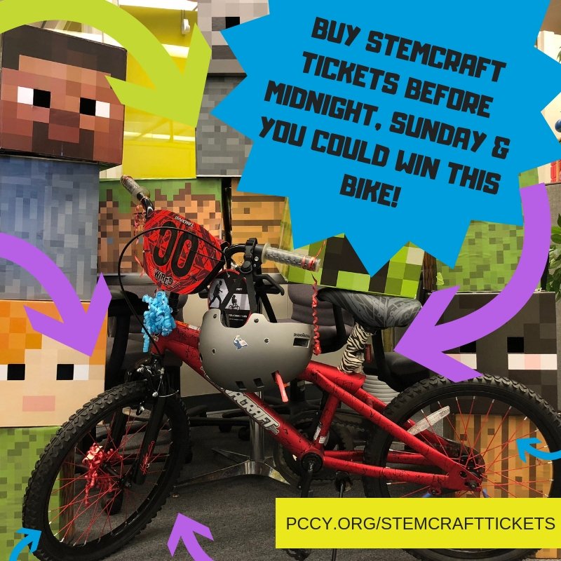 kkphils's tweet photo. T'S ANOTHER WILD WINNER WEEKEND courtesy of our friends at @PCCYteam!
ONE WEEK UNTIL #STEMCRAFT2018!!!!
BUY #STEMCRAFT TICKETS BEFORE MIDNIGHT ON SUNDAY and be entered to WIN this bike!
BUY TICKETS -->> https://t.co/t60obhRxRR
#PHLEd #OCTOBER6 https://t.co/mJdOcxE5gb