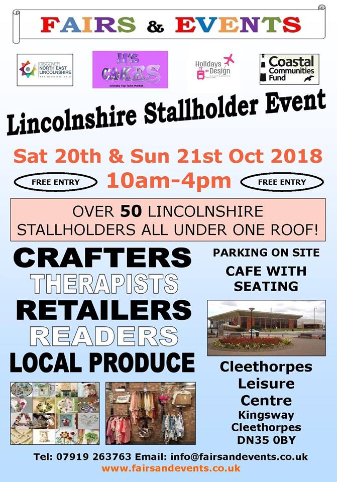 nelcarelink's tweet image. We are looking forward to having our stand at this years Lincolnshire Stallholders Event. Over 50 stall holders will be attending from Local produce to Crafters. 10 - 4 Sat 20th &amp;amp; Sun 21st October Cleethorpes Leisure Centre, Kings Road, Cleethorpes.