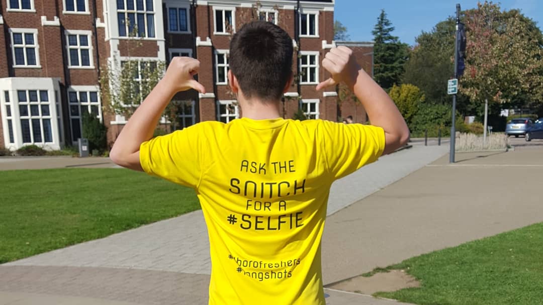 We had a great time meeting some of the lovely students of Loughborough today ahead of the freshers bazaar tomorrow! REMEMBER: Take a selfie with the snitch and post to Instagram or Twitter with the hashtags #lborofreshers and #longshots for a chance to win some goodies!
