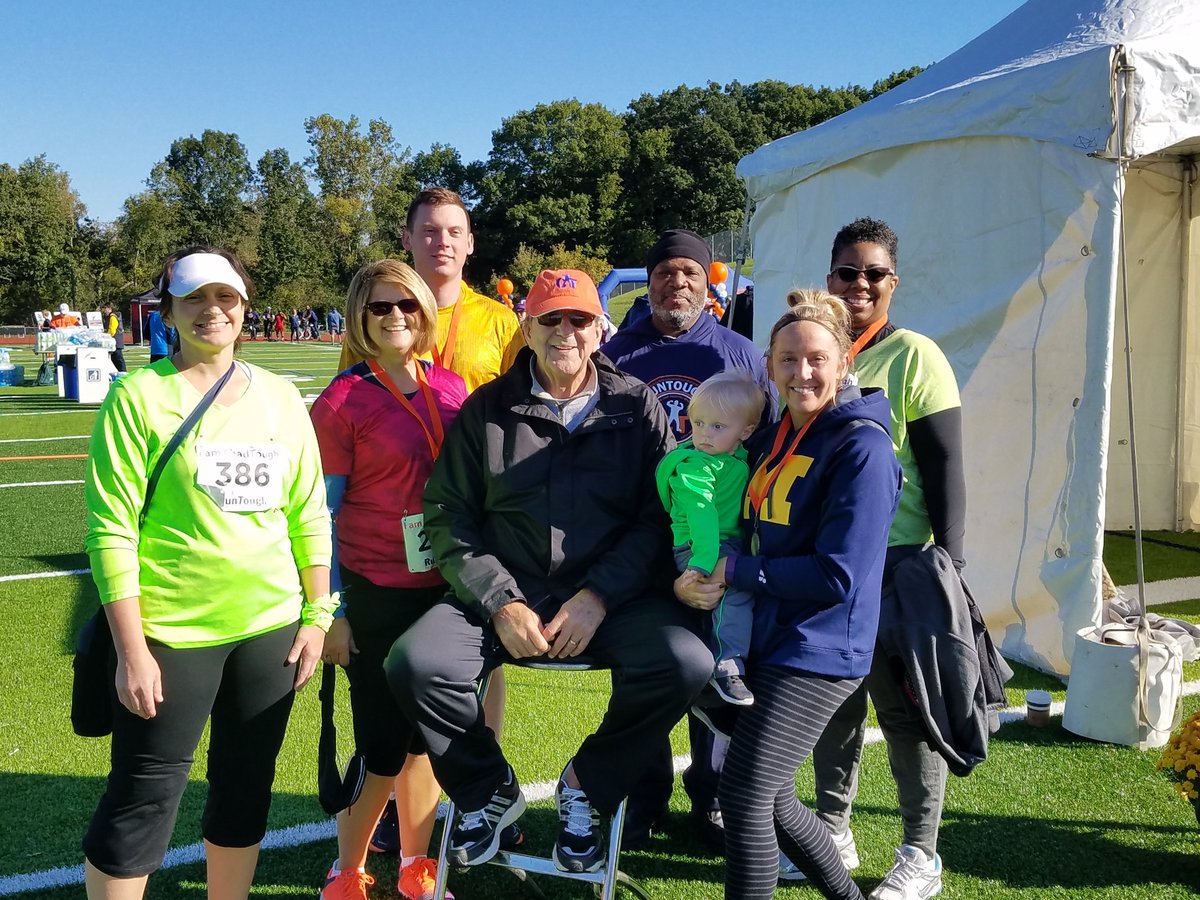 HouleLisa's tweet photo. Kyocera group with Lloyd Carr! #ChadTough https://t.co/Eb04Jt2FTP