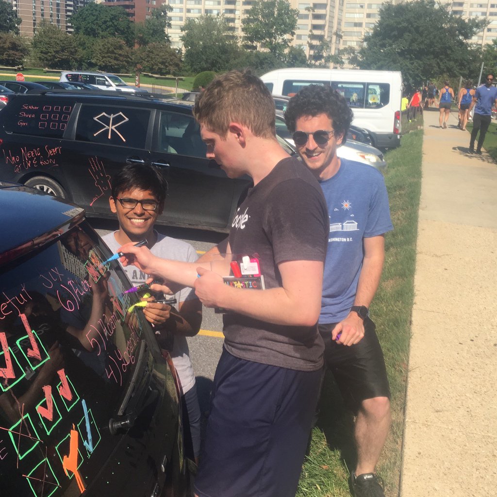UMDLingRagnar's tweet photo. Q: *Who did @yogarshi, Alex, and check the boxes?
A: @adam_liter
#RagnarDC #lingnar #lingnar2018 https://t.co/ipUwlhVsNd
