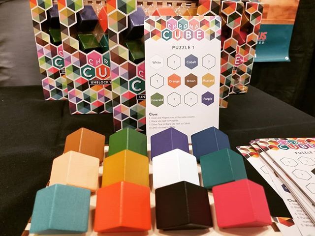 CardboardNews's tweet photo. Chroma Cube! It's a solo puzzle teaser game by Project Genius with awesome wooden blocks and was picked up by B&amp;N.

If you like puzzle deduction this may be your jam. It's definitely ours.
#BFIG

#games #boardgames #bgg #chromacube #projectgenius https://t.co/wM5Wc8PMQT https://t.co/YnYphFXn9o