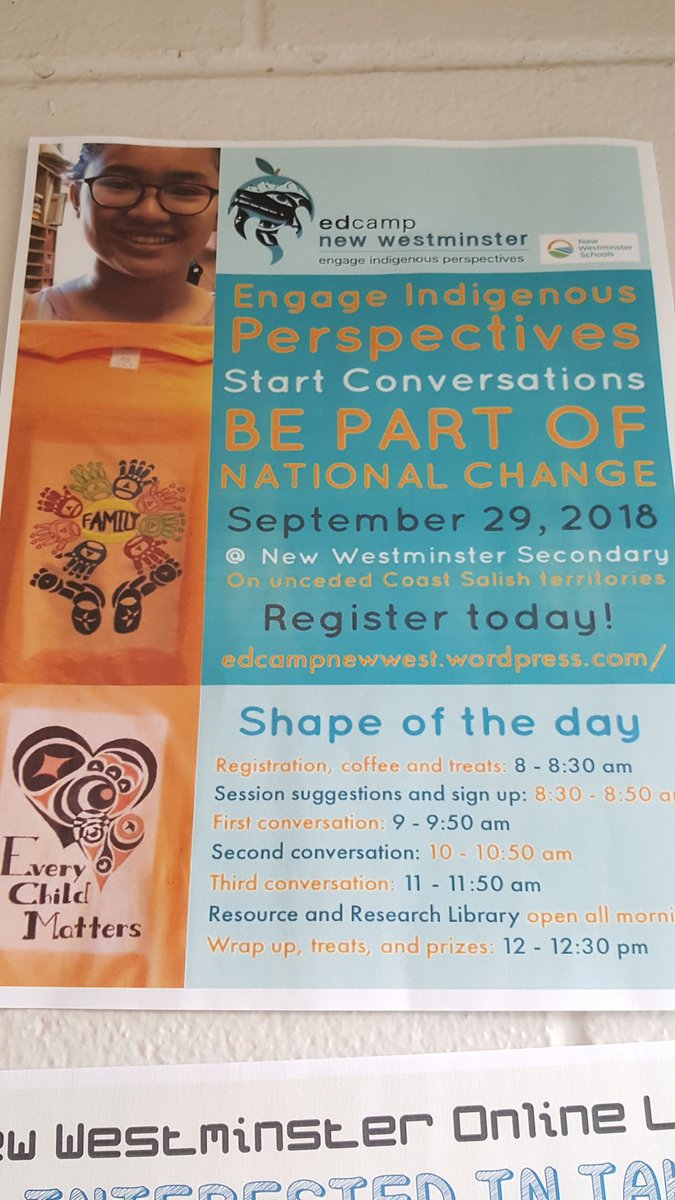 SheeBrothers's tweet image. Bright and early start to the morning @edcamp_NewWest to look at Indigenous perspectives #sd40Learns #TruthandReconciliation #firstpeoplesprinciplesoflearning