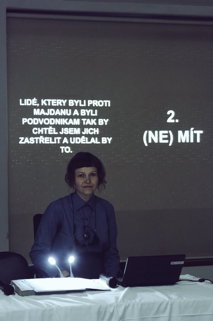 EU_in_India's tweet photo. Veronika Resslova gave importance to translations, and a unique blend of #art and #literature in getting closer to each other. We can discover, understand, appreciate and adopt each other’s culture through language💁🏻‍♀️ #LongNightOfLit #EYCH2018 https://t.co/B3KQ1OR9HF