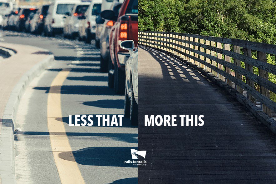 railstotrails's tweet photo. As much as $635 million in funding for trails, walking &amp; biking has been lost in the last 5 years, in the wake of federal policy changes that made it easy for states to siphon away money intended for trails. 

Join us to #DefendTrails ➙ https://t.co/dufrANP54w https://t.co/XTadmGNKDy