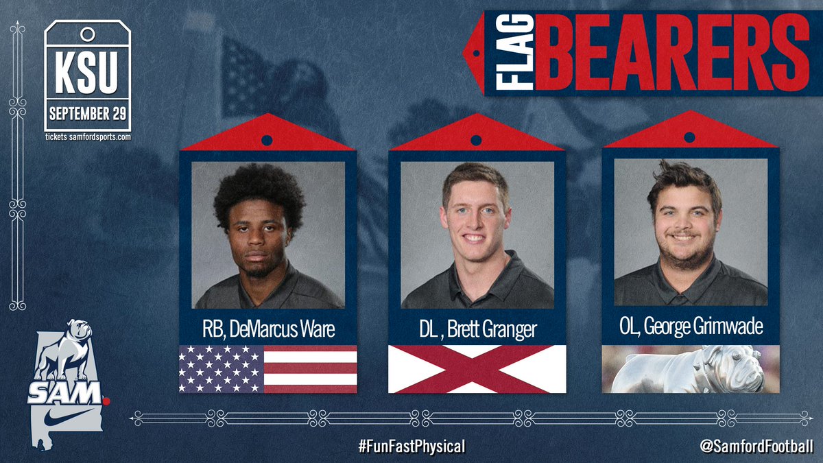 6cbig6's tweet photo. Tune in at 6pm ET to see the @SamfordFootball bulldogs take on the owls 💪🏼🏈
#FunFastPhysical 
#AllForSAMford https://t.co/gdfRHTPfBG
