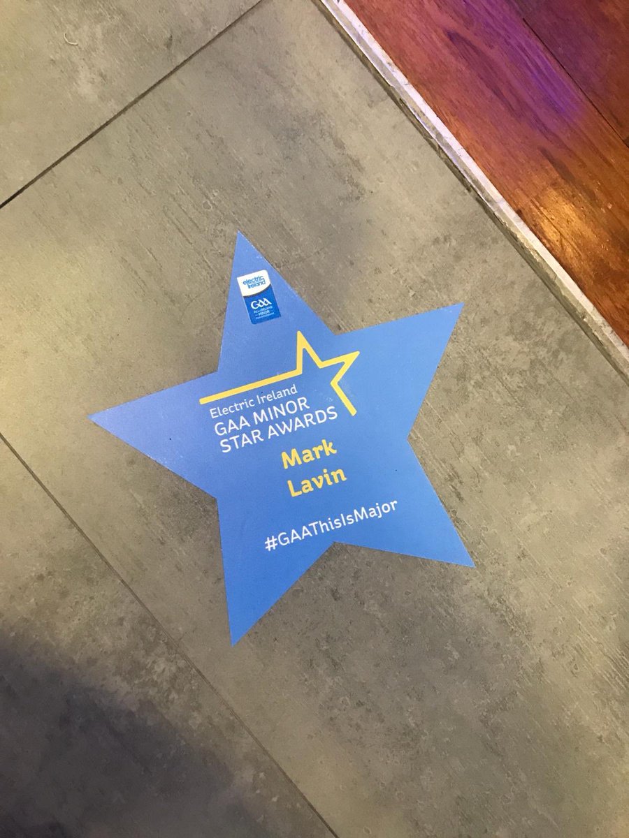 GAALucan's tweet image. Well done to Mark Lavin (and his proud parents) collecting his award at the @ElectricIreland GAA Minor All Star Awards tonight; great personal recognition for the year he had #drivingforce #drivingforward ⚡️#clubisfamily #proudclubproudparents #ThisIsMajor ⭐️⭐️