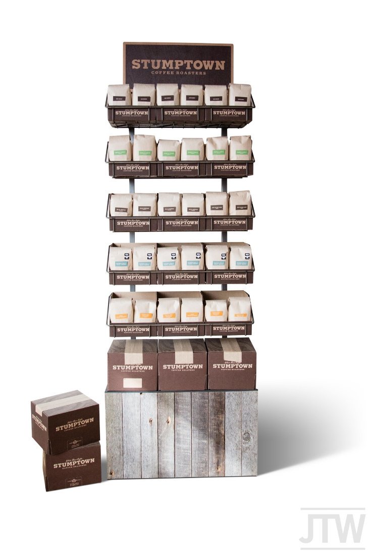JTWLLC's tweet photo. Happy #internationalcoffeeday! We're celebrating with local #coffee from @stumptowncoffee. Check out this #retailfixture we made for them. https://t.co/a1NJqpzoUQ