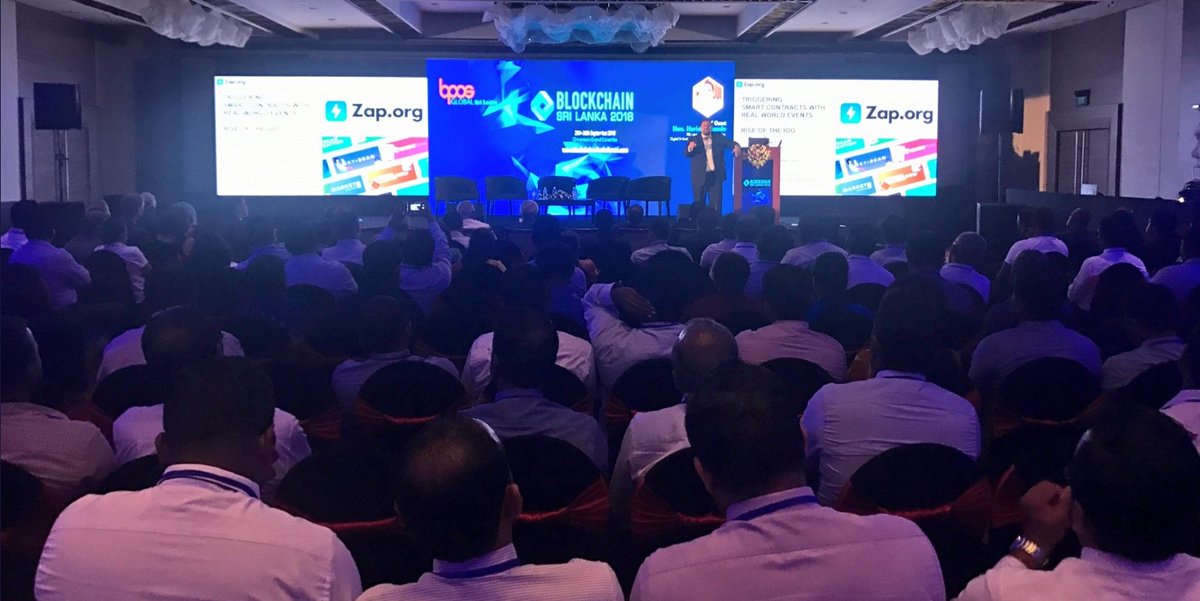 Founder <a href="/nickspanos/">Nick Spanos</a> spoke at Blockchain Sri Lanka 2018 for Sri Lanka’s first #Blockchain conference!