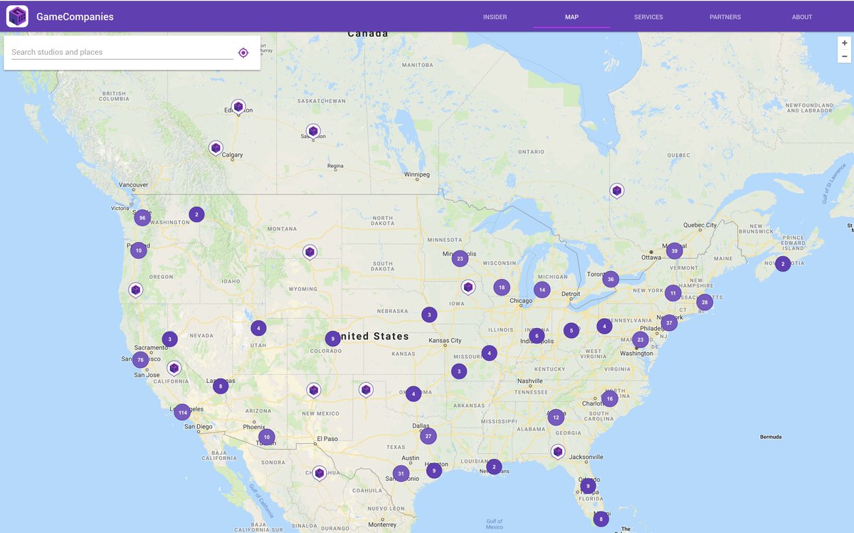 gamecompanies_'s tweet photo. Glad to see so many #gamecompanies in the #USA joining our new #gamedevmap!
We list #gamedev studios and #indiedev worldwide, so if you want a spot on our new map, make sure to register here: https://t.co/MmjifdLkKL https://t.co/F3cKzLkT3Y