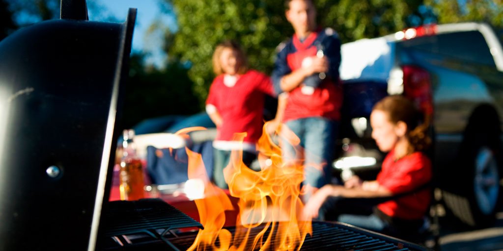 Tailgate safety tip: Be ready for anything—bring a fire extinguisher that's approved for cooking or grease fires. Let’s hear your best game day tip.
