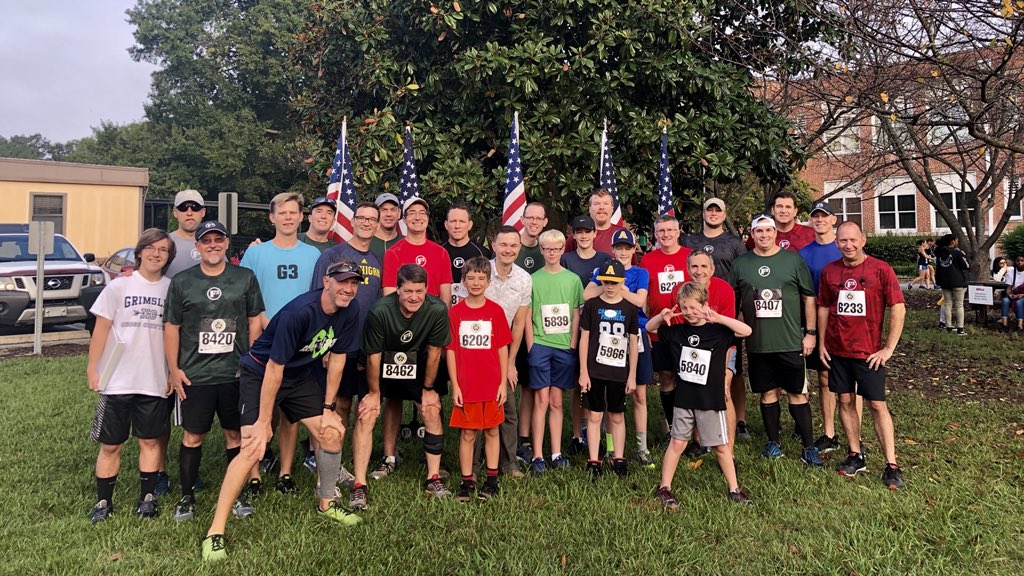 F3Nancy's tweet photo. @F3Greensboro Great day for a run for a great cause! Thanks to all the #Natville pax and families who ran #Miles4Matthew today! https://t.co/Jg3qEJkoA3