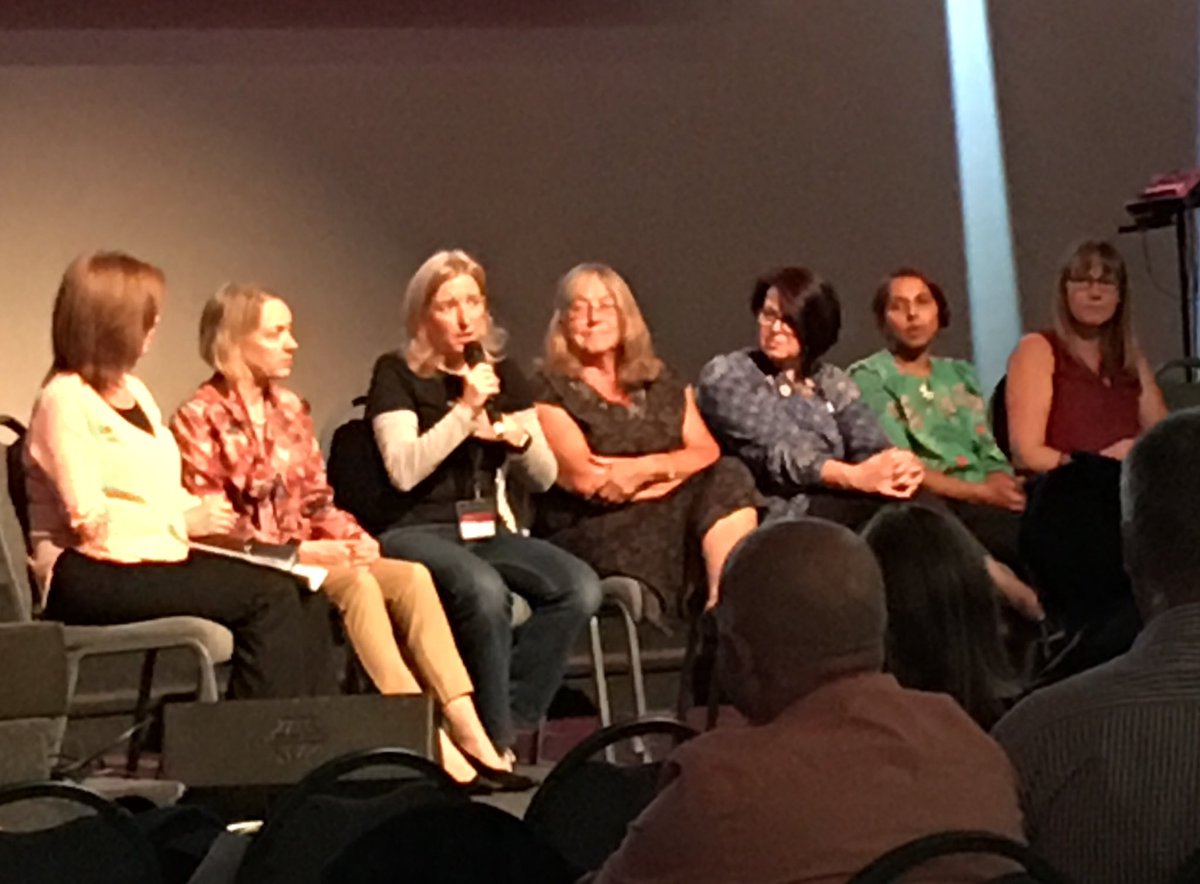 RosieButton1's tweet photo. Panel at the end of #PressRedConference18, all working against gender-based violence- inspirational. #genderandmission https://t.co/Cp2r4X1eOu