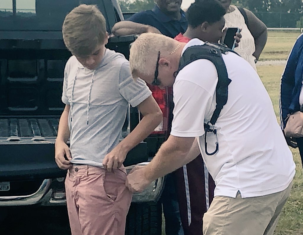 itsjustamatter's tweet photo. Cooperβs first gig. Getting his mic and ready to film. #georgiastatefair #atlanta #atlantamotorspeedway #actor #film #teenactor @CoopDaSoup https://t.co/UV8HLa5zcN