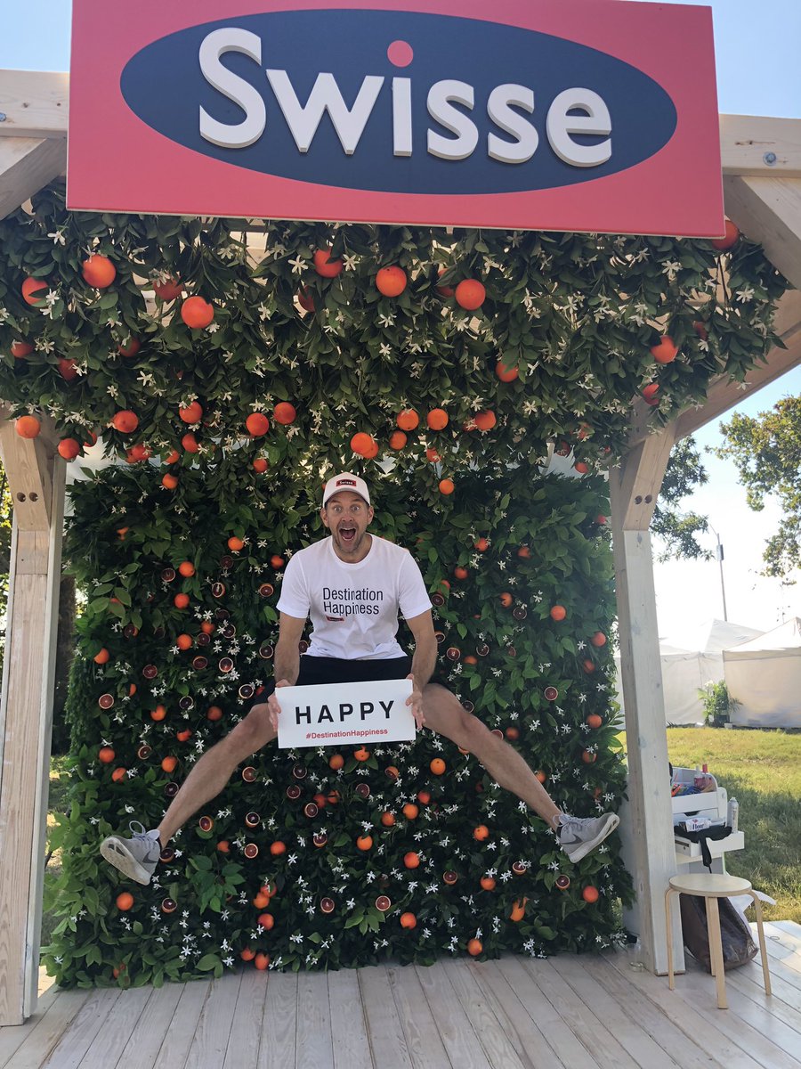 SwisseUSA's tweet photo. We’re practically jumping for joy over here at #DestinationHappiness! It’s a perfect day for mindfulness at #Wanderlust108! https://t.co/1evLH9X0vh