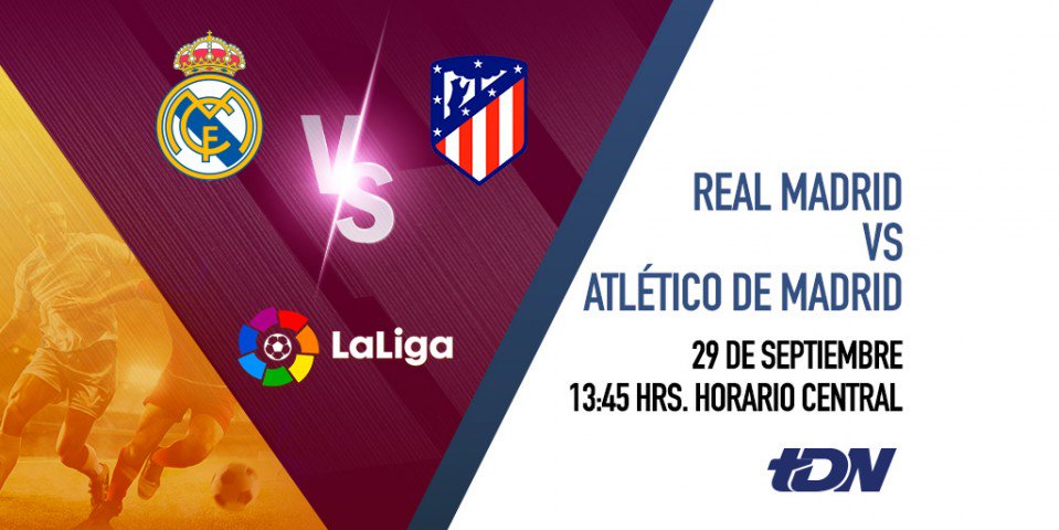 La última vez que se enfrentaron, solo le bastaron 5 minutos al Atlético de Madrid para darle la vuelta a los merengues. ¿Lo harán de nuevo? Sigue el partido por @tdn_twit. https://t.co/XnZAGA9BAI