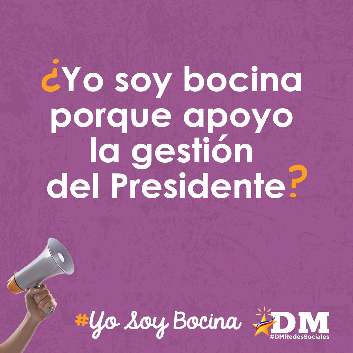 #PorQuéSoyBocina? Porqué Juntos con Danilo, estamos demostrando que se puede lograr una nación con mejor calidad de vida, más educación, e inclusión social.
#DMRedesSociales
#PorQueYoSoyBocina