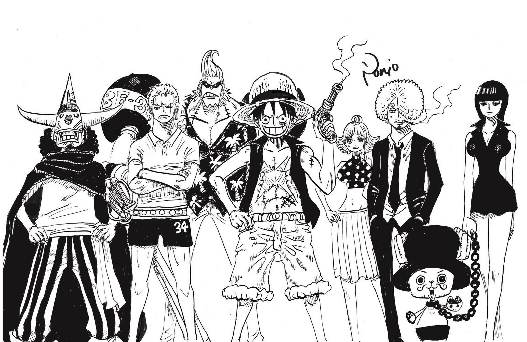 ট ইট র ぽにお Ponio 麦わらの一味だ あっ なんだ麦わらの一味じゃないニセ者かよッ えっ やっぱり麦わらの一味かよ