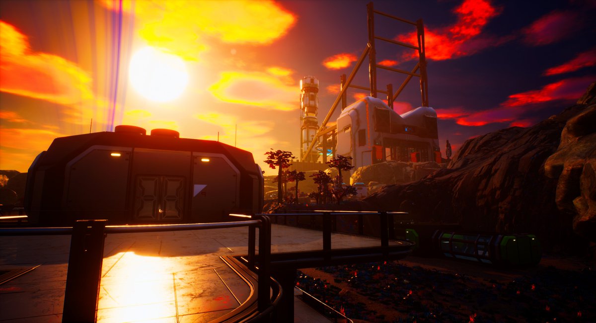 PlayInsula's tweet photo. @UnrealEngine Sunsets #screenshotsaturday #BountyRoyale #GoodbyeCircle #indiedev #indiegame #ue4 https://t.co/6xUgLEhiYP https://t.co/8b1pL2wgzk