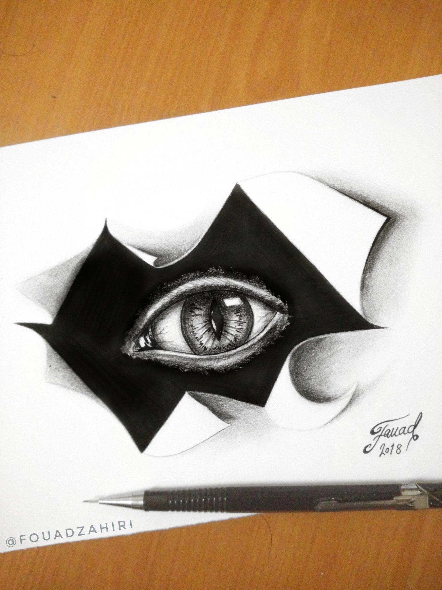 how to draw 3d art with pencil