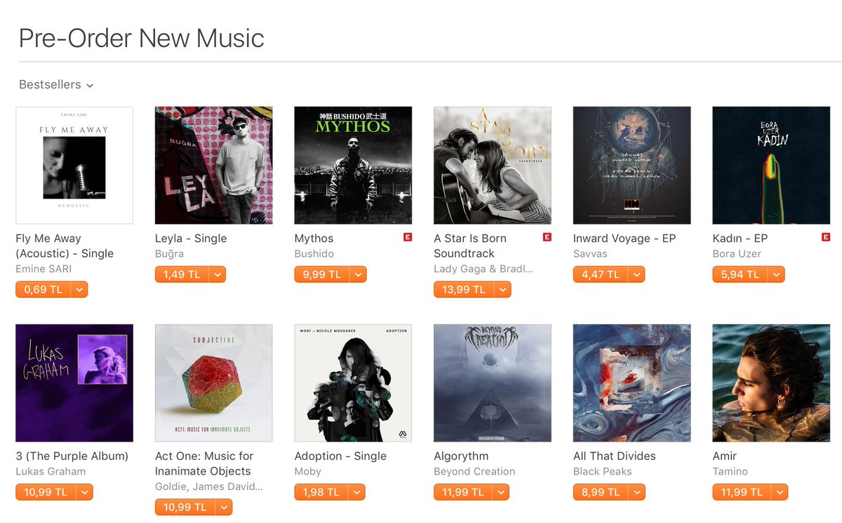 EmineMusic's tweet photo. Thank you Turkey 🇹🇷😍!! 
Yeni Single Fly Me Away Acoustic versiyonu #iTunesStore da en çok satan ön siparişlerde ilk sırada! 8 Ekim tüm platformlarda. Ön Sipariş hemen şimdi! 🙏🏻❤️

#FlyMeAwayAcoustic
#FlyMeAway #acoustic 
#iTunes #iTunesTurkey #iTunesTürkiye 
#PreOrder https://t.co/4YCmR9iOnA